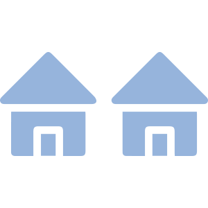 ห้องพักแต่ละหลัง แยกจากกัน